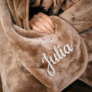 Personalisierte Kuscheldecke
