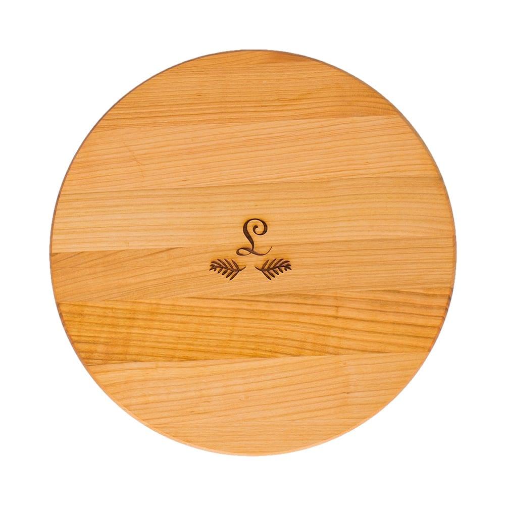 Servierbrett rund – Mein Monogramm